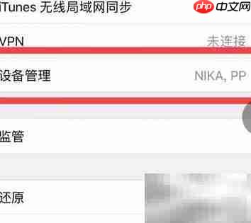 苹果手机信任企业级应用设置方法