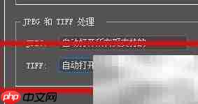 开启TIFF自动打开设置