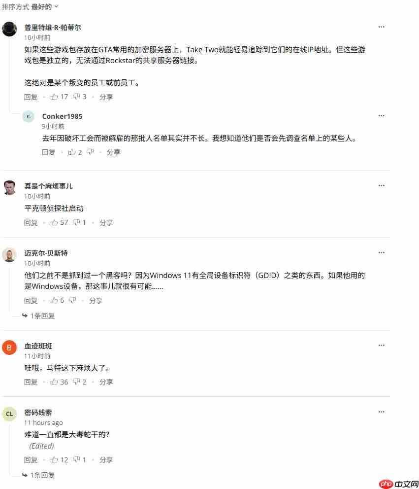 T2要求法院传唤微软和Discord 以追查《GTA6》泄密者