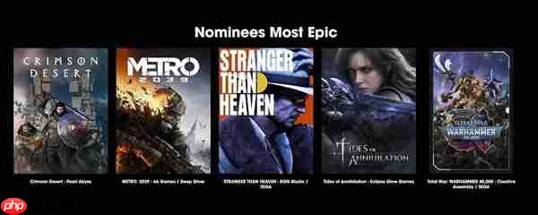 《红色沙漠》入围Gamescom Awards 2026“最具史诗感游戏”与“最佳PC游戏”奖项