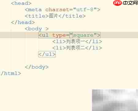 ul列表type属性详解