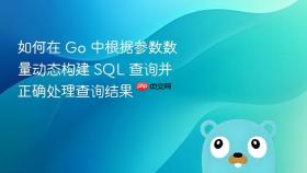 如何在 Go 中根据参数数量动态构建 SQL 查询并正确处理查询结果