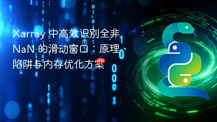 Xarray 中高效识别全非 NaN 的滑动窗口:原理、陷阱与内存优化方案