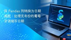将 Pandas 列转换为日期类型:处理无年份的葡萄牙语缩写日期