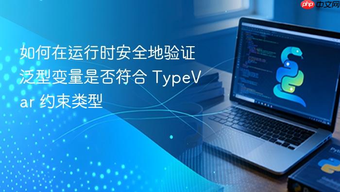 如何在运行时安全地验证泛型变量是否符合 TypeVar 约束类型