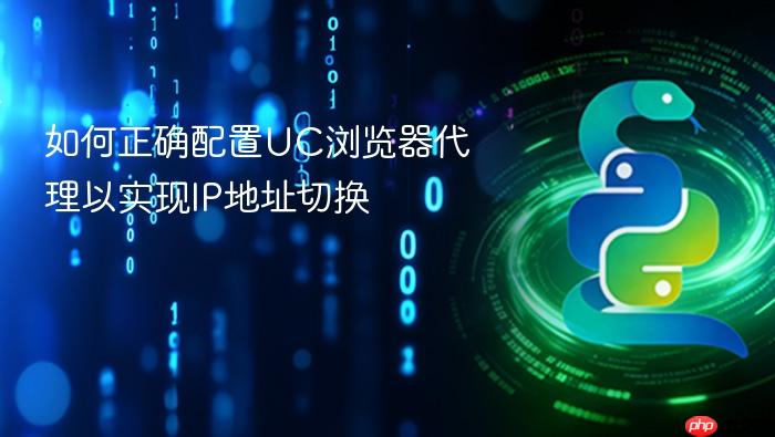 如何正确配置UC浏览器代理以实现IP地址切换