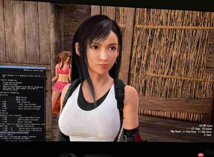 《最终幻想7：重生》DLSS5对比图 蒂法变大妈了