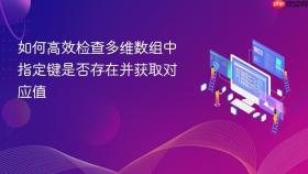 如何高效检查多维数组中指定键是否存在并获取对应值