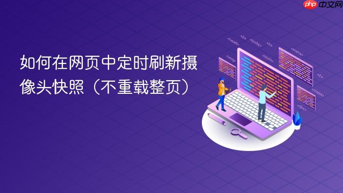 如何在网页中定时刷新摄像头快照(不重载整页)