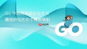 Go 中如何初始化包含书籍指针切片的字符串映射