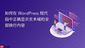 如何在 WordPress 短代码中正确显示文本域的全部换行内容