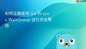 如何正确使用 Go 的 sync.WaitGroup 进行并发等待