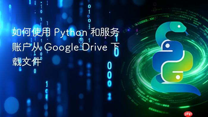如何使用 Python 和服务账户从 Google Drive 下载文件