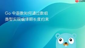 Go 中函数如何通过数组类型实现编译期长度约束