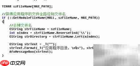 VC获取应用程序目录方法