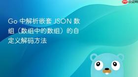 Go 中解析嵌套 JSON 数组(数组中的数组)的自定义解码方法