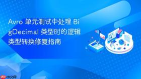 Avro 单元测试中处理 BigDecimal 类型时的逻辑类型转换修复指南