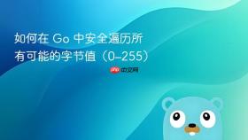 如何在 Go 中安全遍历所有可能的字节值(0–255)