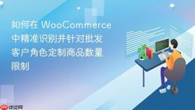 如何在 WooCommerce 中精准识别并针对批发客户角色定制商品数量限制
