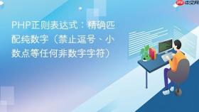 PHP正则表达式：精确匹配纯数字（禁止逗号、小数点等任何非数字字符）