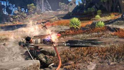 近战短板被补上了 《怪物猎人:荒野》DLC“凌越”公开弓箭增幅动作