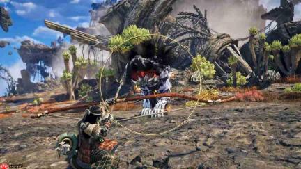 近战短板被补上了 《怪物猎人:荒野》DLC“凌越”公开弓箭增幅动作