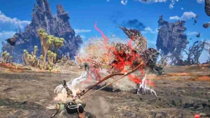近战短板被补上了 《怪物猎人:荒野》DLC“凌越”公开弓箭增幅动作
