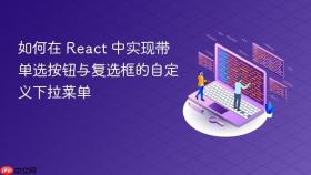 如何在 React 中实现带单选按钮与复选框的自定义下拉菜单