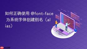 如何正确使用 @font-face 为系统字体创建别名(alias)