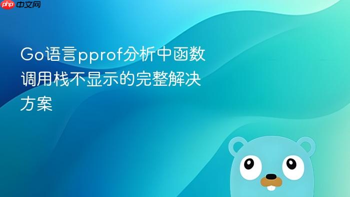 Go语言pprof分析中函数调用栈不显示的完整解决方案