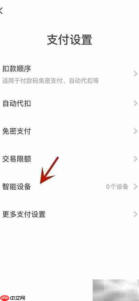 查看翼支付绑定的智能设备