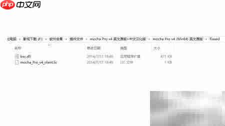 Mocha Pro v4汉化安装指南