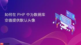如何在 PHP 中为数据库空值提供默认头像