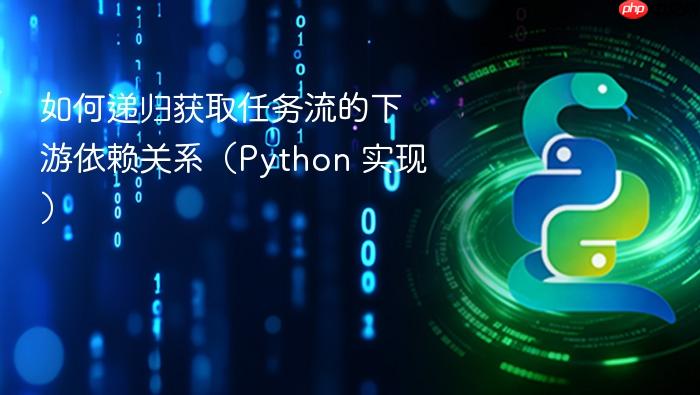 如何递归获取任务流的下游依赖关系(Python 实现)