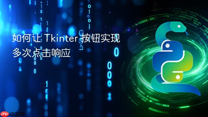 如何让 Tkinter 按钮实现多次点击响应
