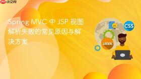 Spring MVC 中 JSP 视图解析失败的常见原因与解决方案