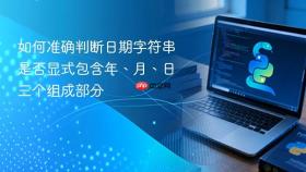 如何准确判断日期字符串是否显式包含年、月、日三个组成部分