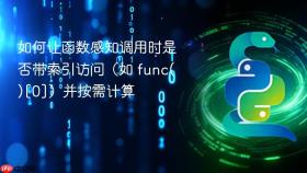 如何让函数感知调用时是否带索引访问（如 func()[0]）并按需计算
