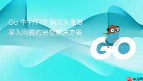 Go 中 HTTP 响应头重复写入问题的完整解决方案
