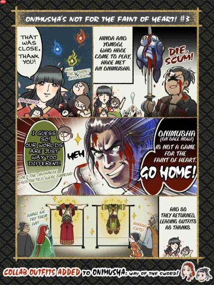 《鬼武者：剑之道》免费DLC上线 联动《怪物猎人：崛起》推出合作服装