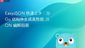 EasyJSON 快速上手:为 Go 结构体生成高性能 JSON 编解码器