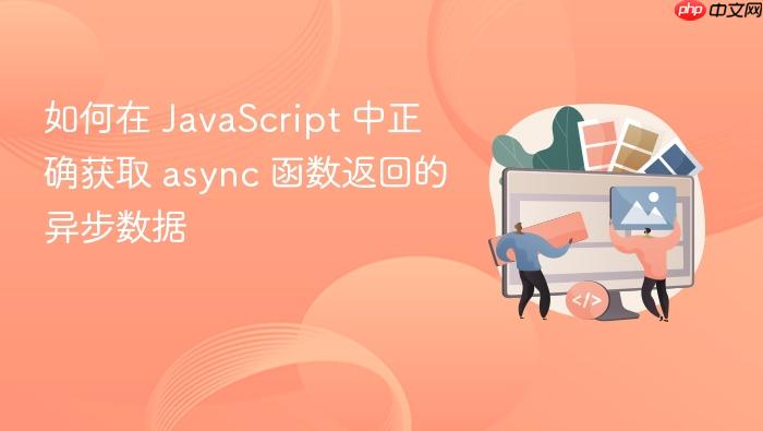 如何在 JavaScript 中正确获取 async 函数返回的异步数据