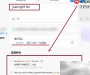 just right for用法解析