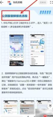 华为鸿蒙4.0升级指南