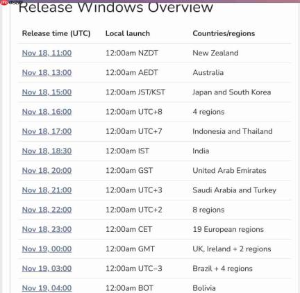 《GTA6》将会在当地时间11月19日凌晨0点解锁