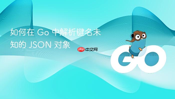 如何在 Go 中解析键名未知的 JSON 对象