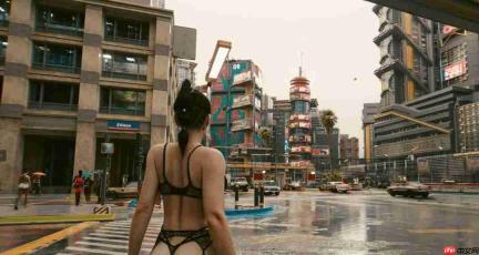 《赛博朋克2077》最佳第三人称Mod 好身材一览无余