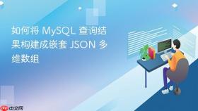 如何将 MySQL 查询结果构建成嵌套 JSON 多维数组
