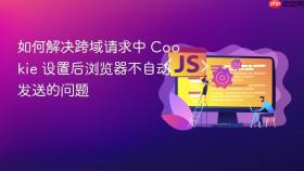 如何解决跨域请求中 Cookie 设置后浏览器不自动发送的问题
