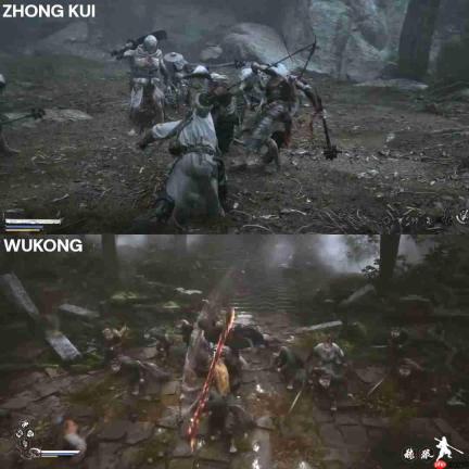 《黑神话：钟馗》与《悟空》早期战斗对比 更惊艳了